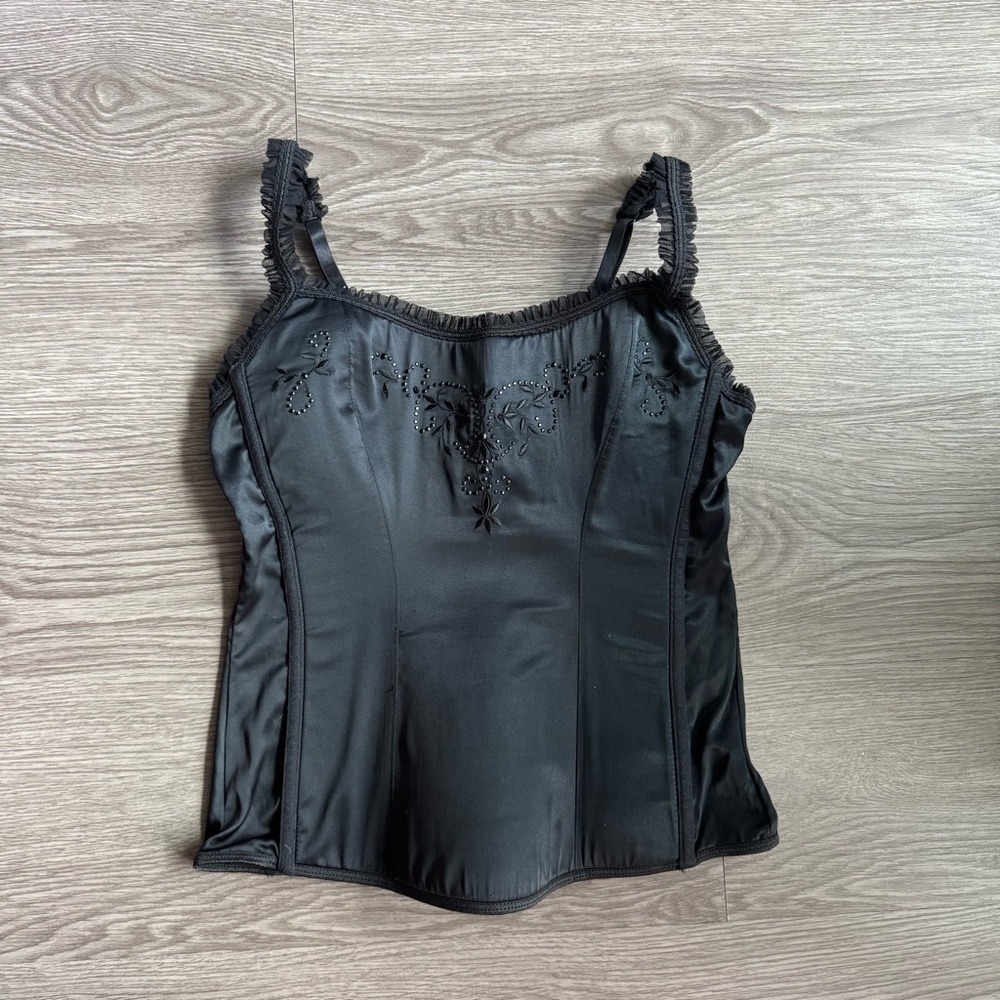 Rampage embellished corset top